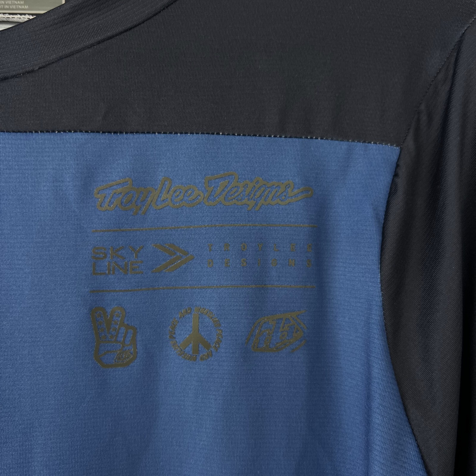 Troy Lee Designs TLD Mens Skyline LS Bike Jersey Signature Blue Medium CLOSEOUT