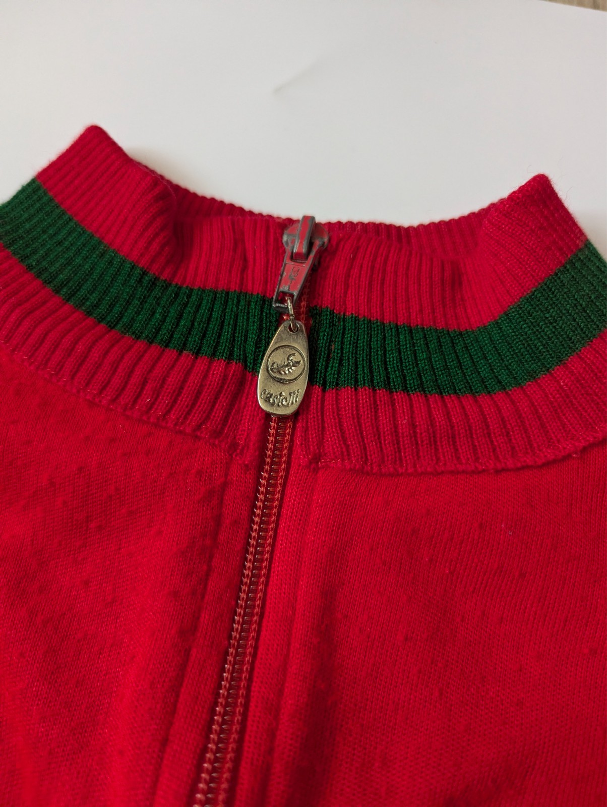 Vintage Castelli Wool Cycling Sweater Jersey Size M/L, RARE! Shirt Trikot Eroica