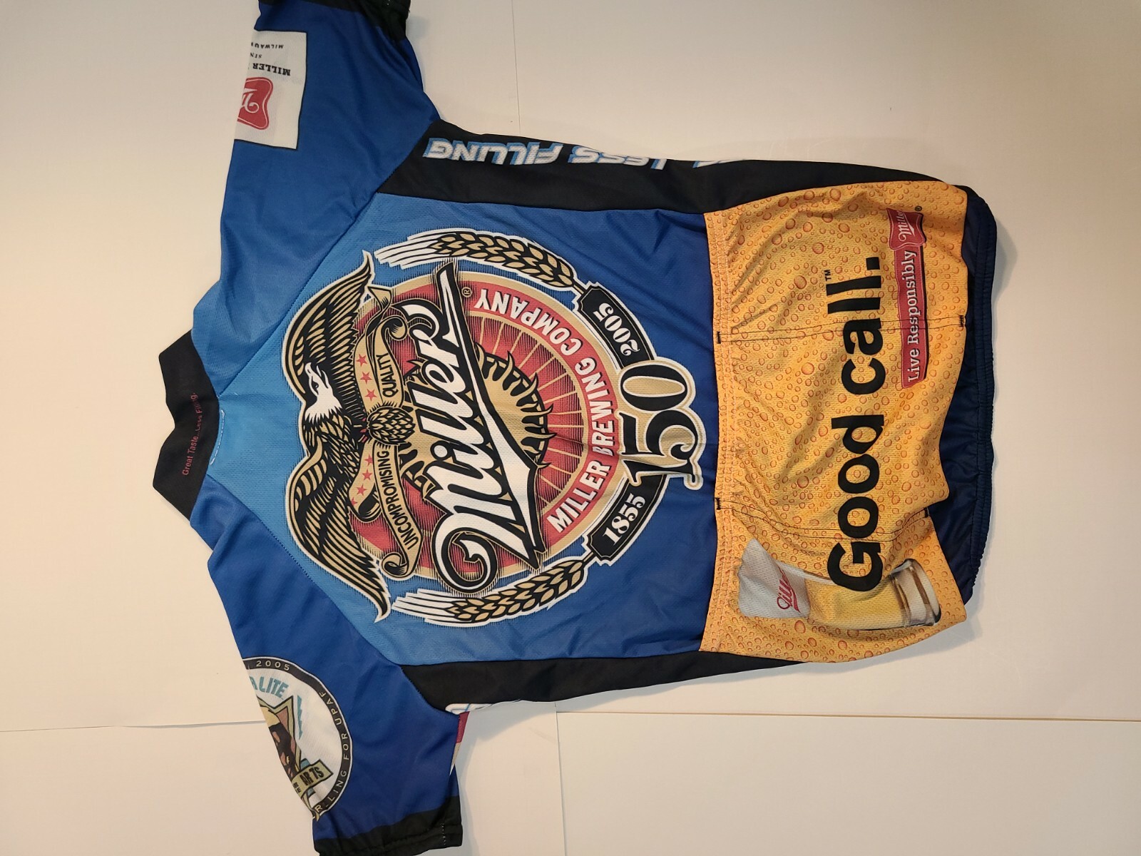 ARTISANS CYCLING JERSEY SHORT SLEEVE MENS SMALL ZIP TO BOTTOM MULTI COLOR