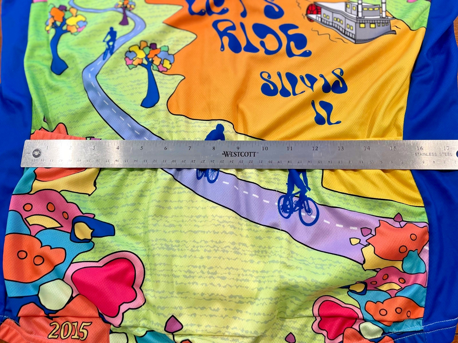 Let’s Ride Bicycle Shop Cycling Jersey Size XL – Colorful Primal 2015