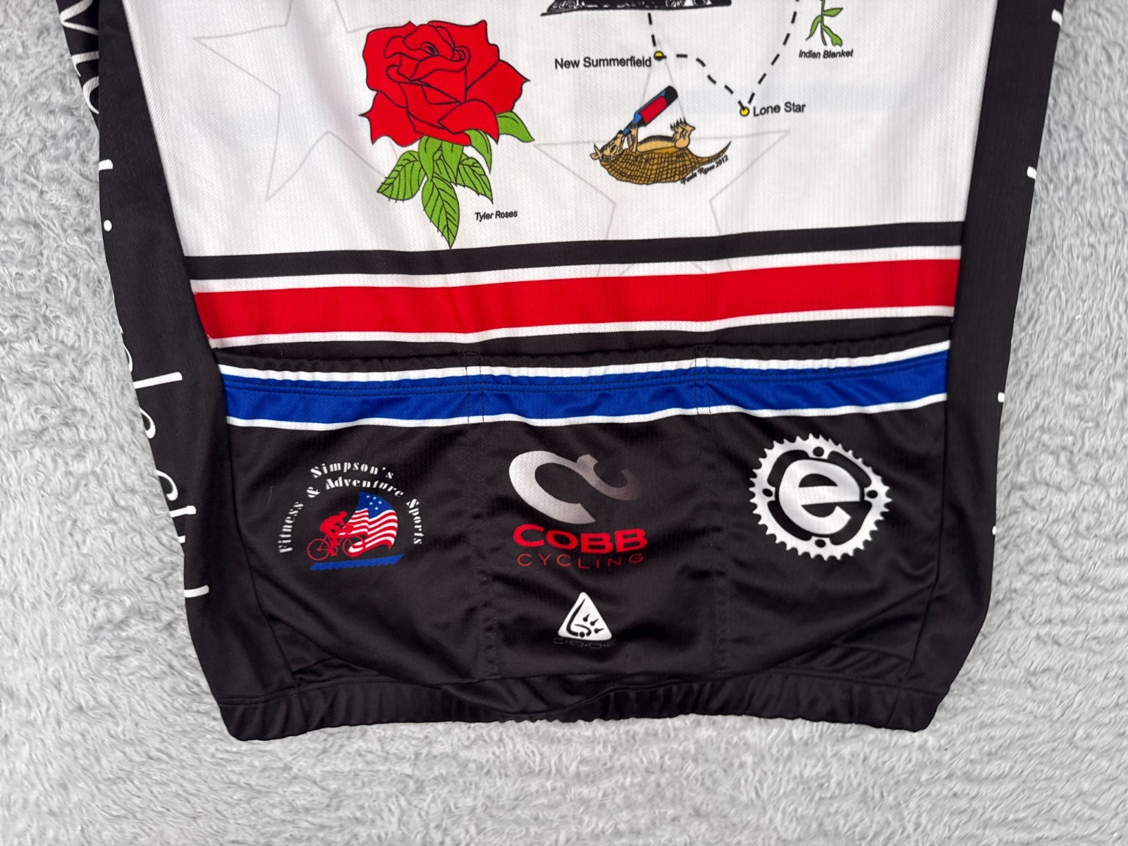 Code Cyling Jersey Adult Small Red Black Beauty And The Beast Freedom Ride