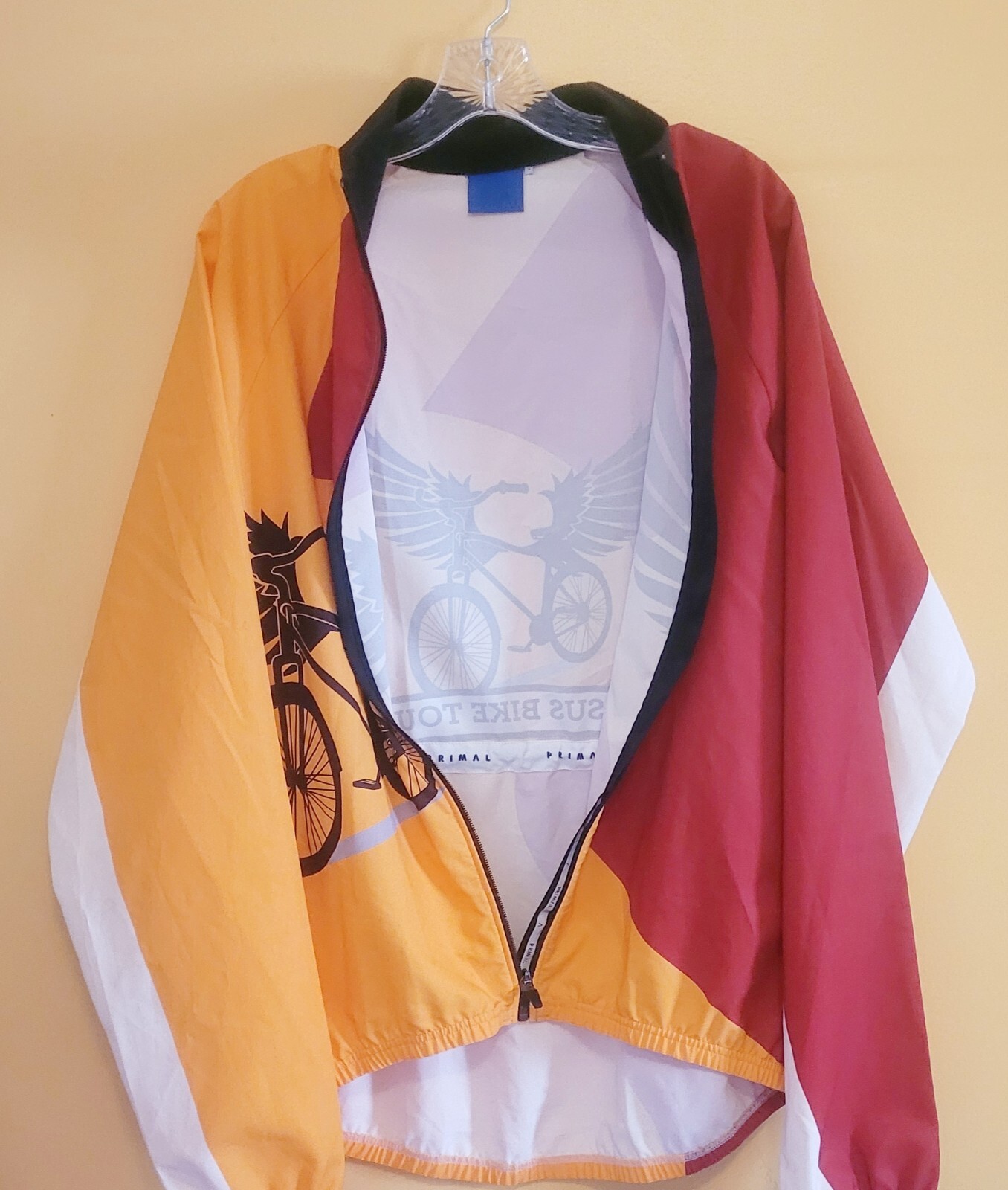 Pegasus Bike Tours Cycling Jacket Primal Wind Breaker New Large Free Shipping