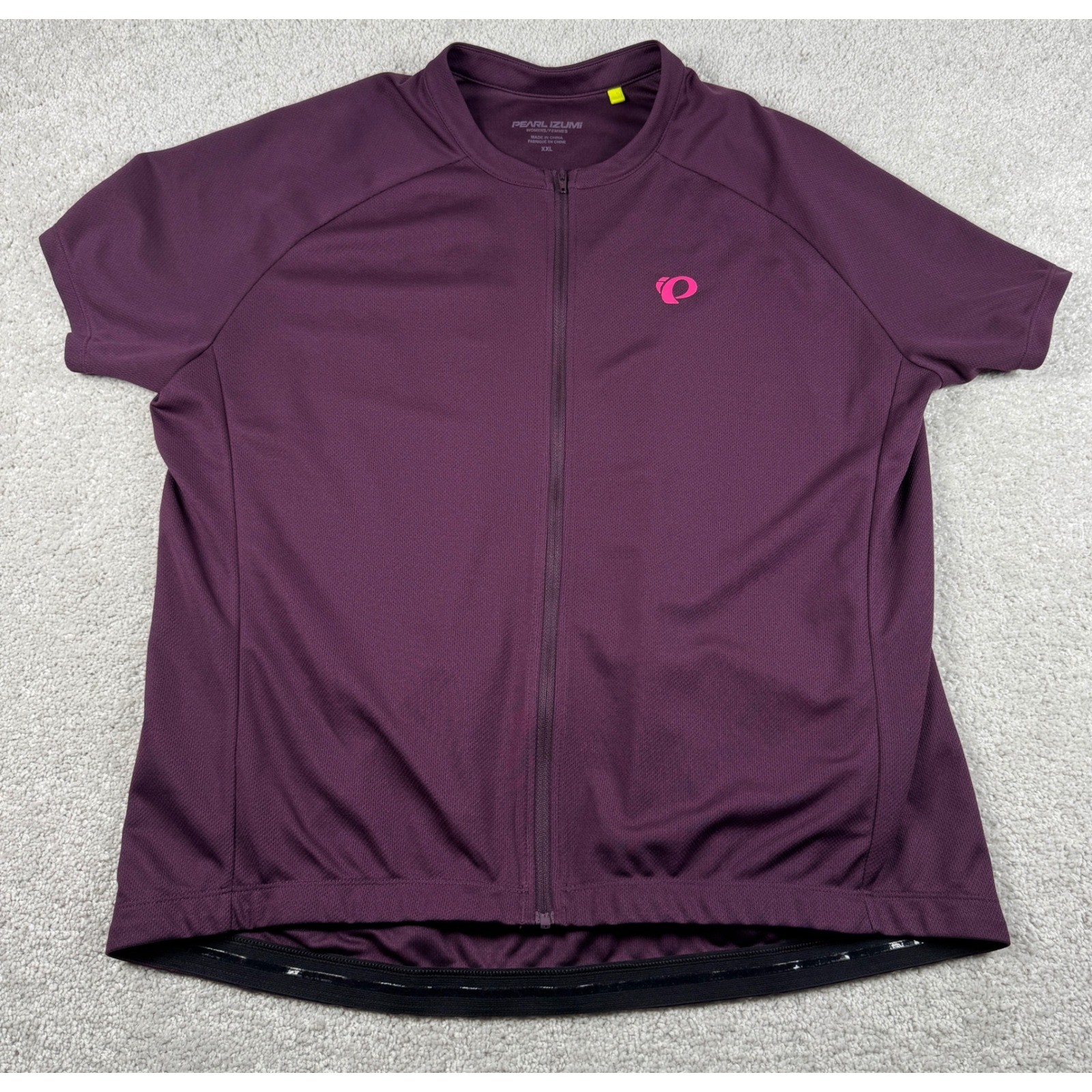 Pearl Izumi Cycling Jersey Womens XXL Purple Short Sleeve Pedal to Zero Full Zip