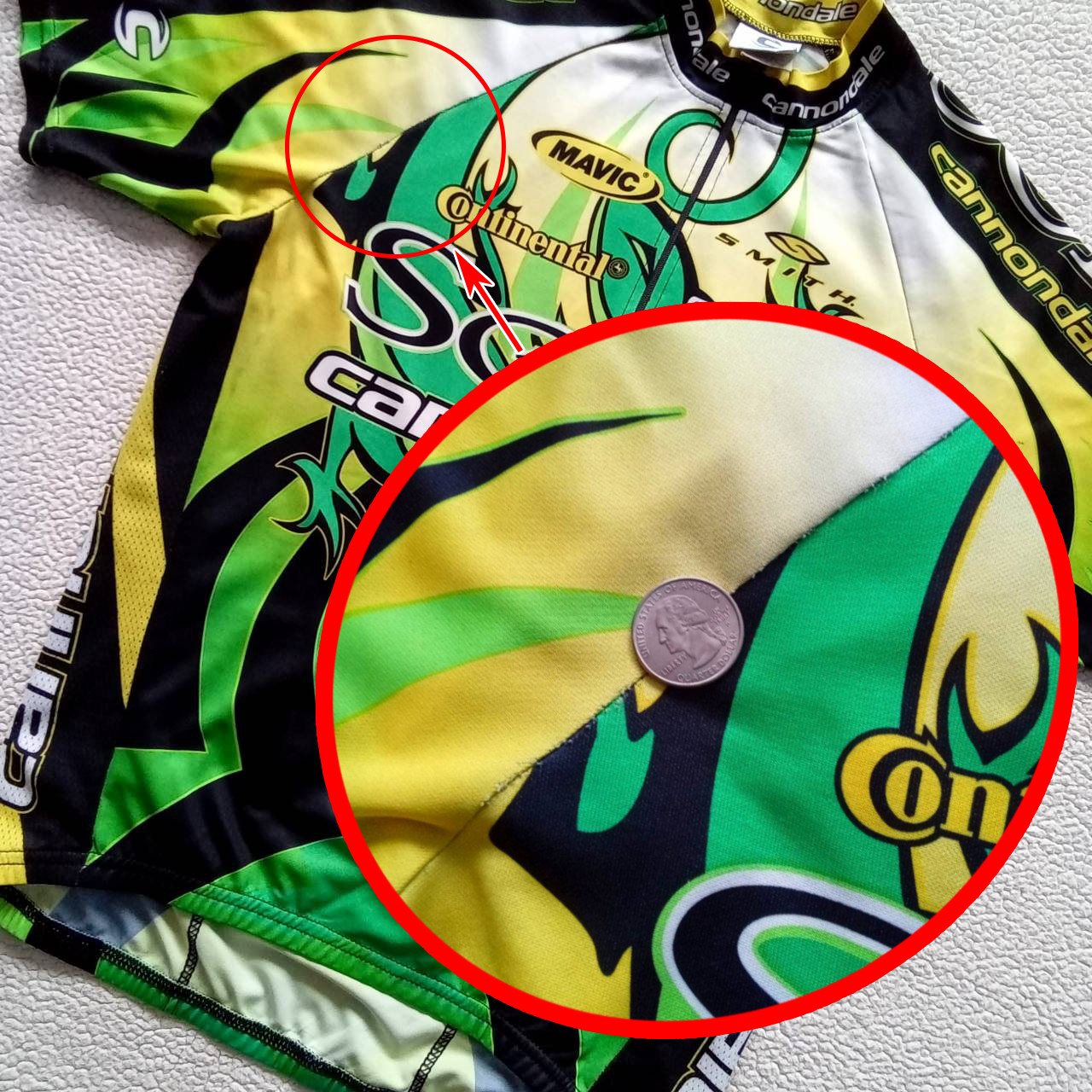 RARE VTG 2002 Team SoBE Cannondale MTB Cycling Jersey USA Made Size L *READ*