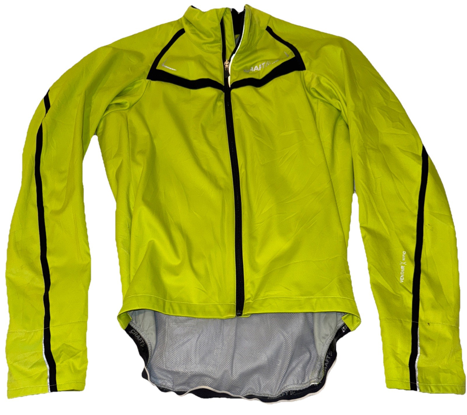 MENS CRAFT RACE CYCLING JERSEY LONGSLEEVED JACKED MEDIUM MD ME FULL ZIPPER NR