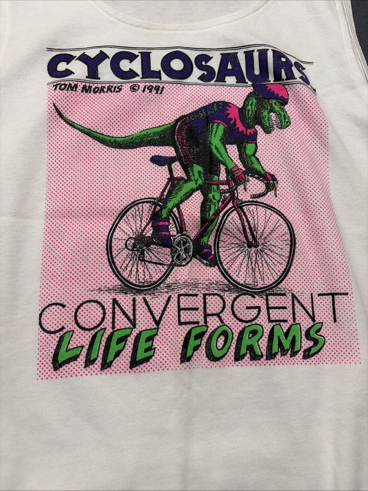 Vintage 90’s Tom Morris Cyclosaurs Elastic Waist Back Pockets Made USA Size XL