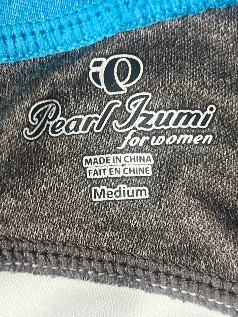 Pearl Izumi Women’s Cycling Jersey Medium Blue Full Zip Lightweight Pockets