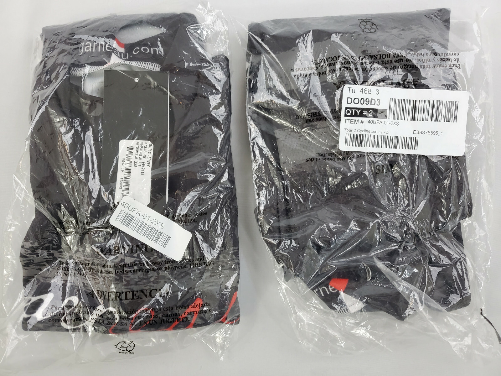 LOUIS GARNEAU men biking Tour 2 jersey FE42119 black 40UFA sz XXS $55