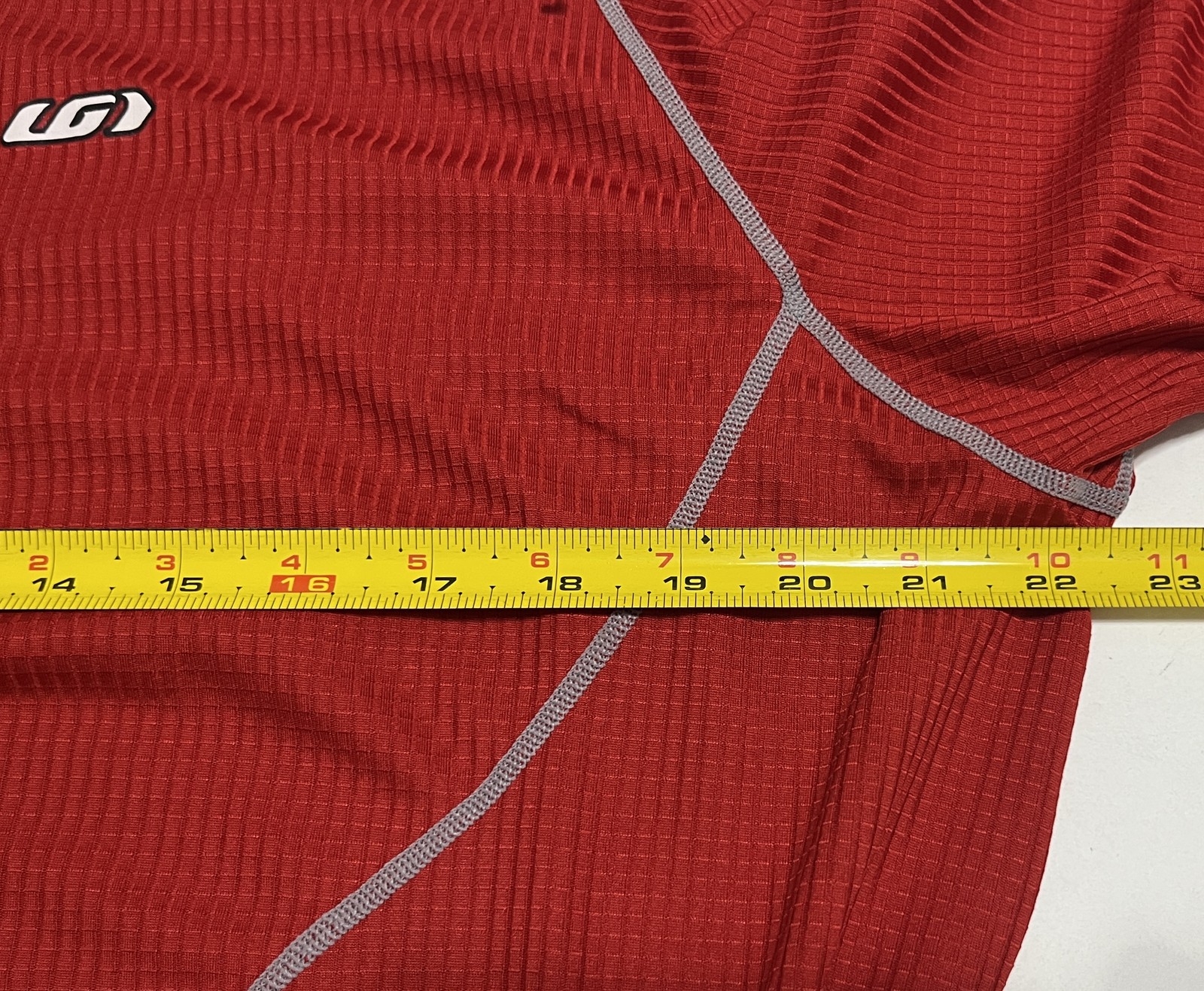 Louis Garneau Cycling Jersey Men’s XXL Red Long Sleeve Quarter Zip Bike Top