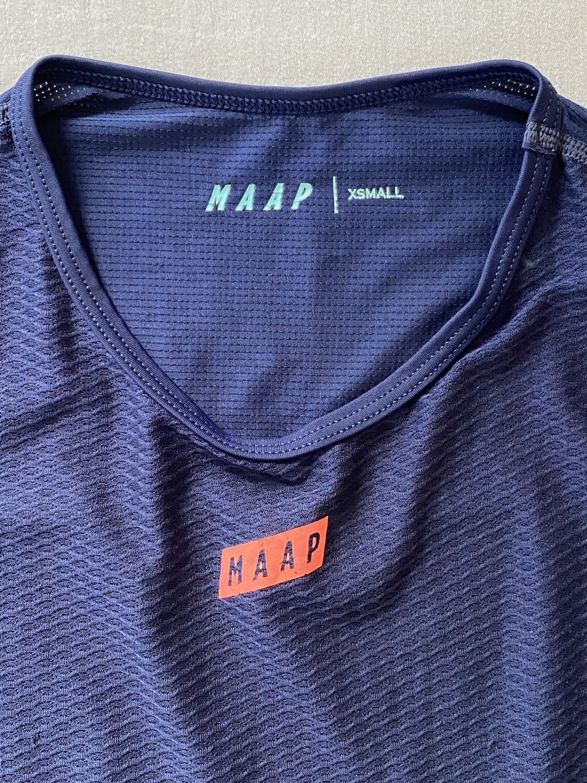 MAAP Team Base Layer-Men XS-Navy-Lightweight Moisture-Wicking Cycling Shirt