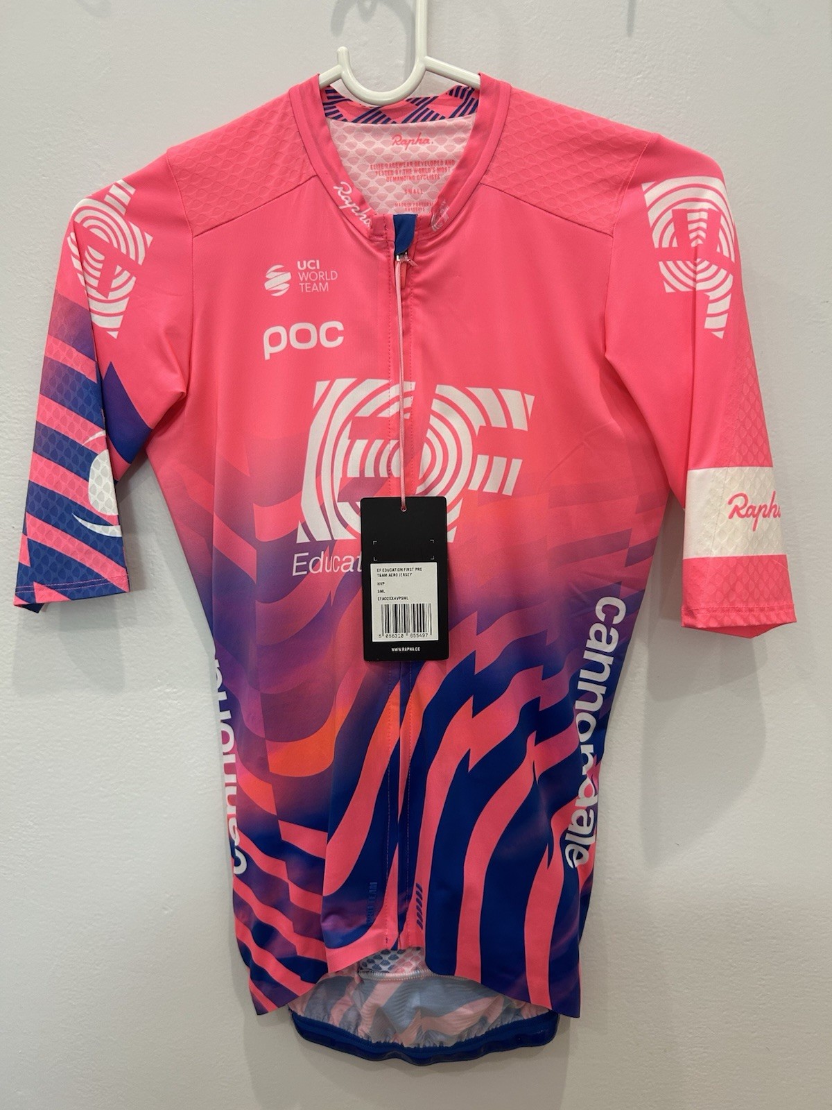 Rapha Pro Team EF Pink Cycling Full Zip Jersey Men S Rare