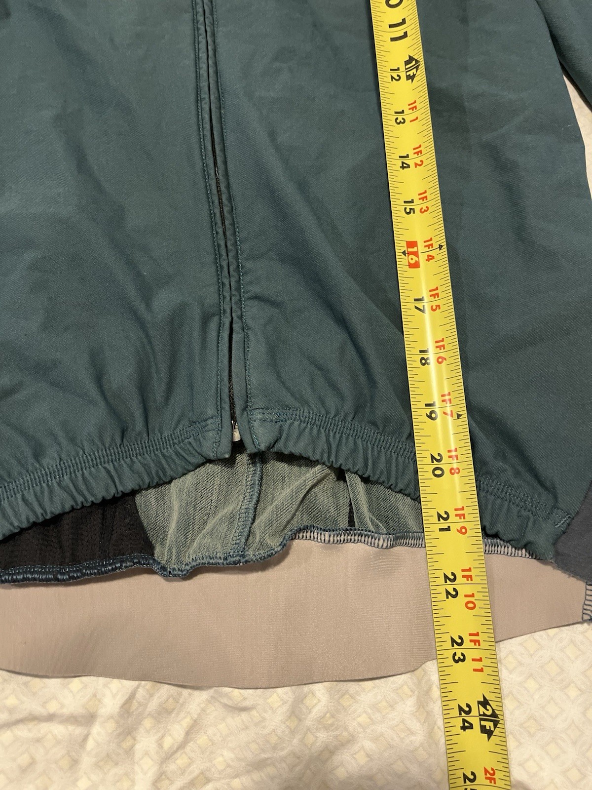 Q36.5 Men’s Green Long Sleeve Cycling Jersey Size S Cruise Equipment
