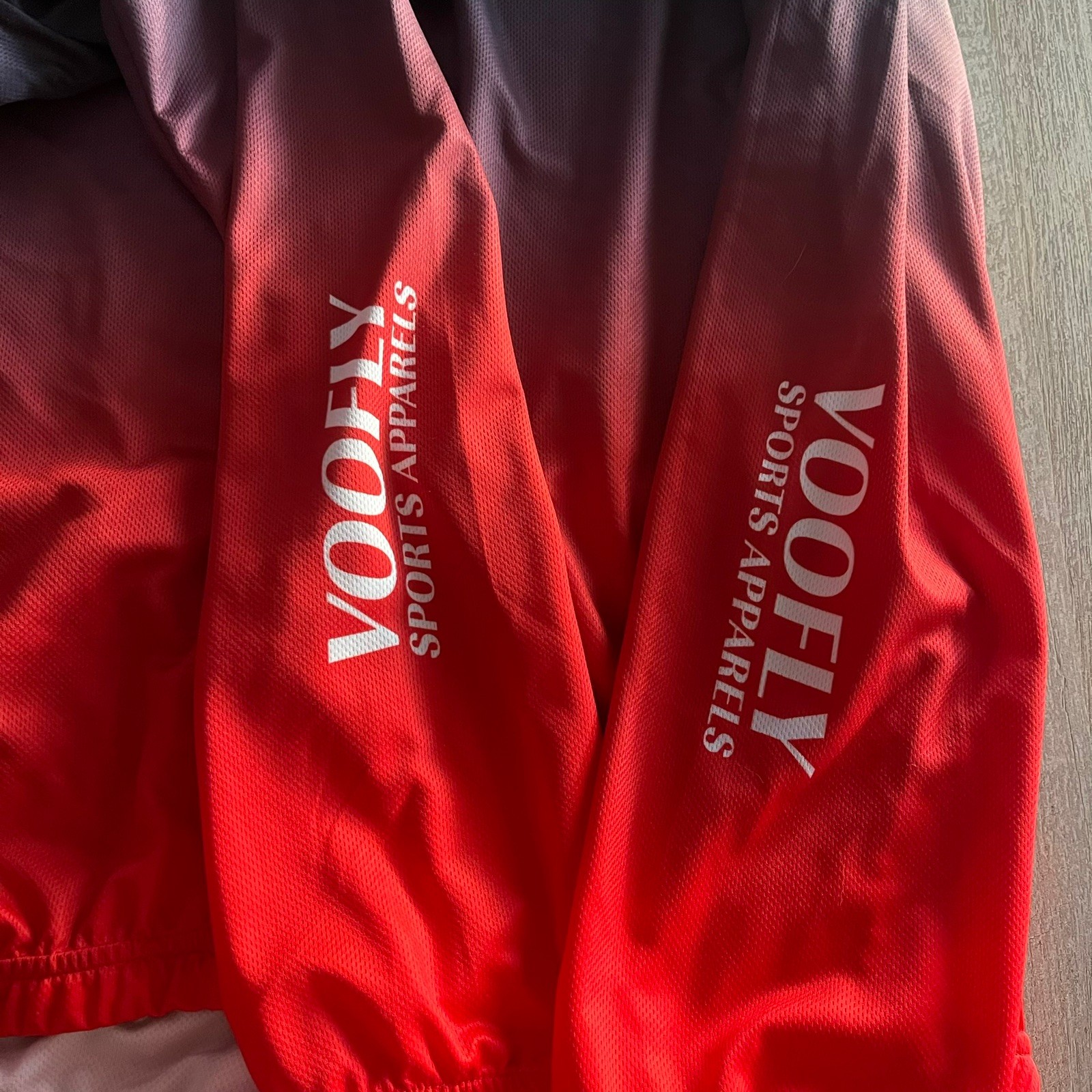 Voofly Athletic Apparel Red and Black Bicycle Cycling Biking Jersey Size 2XL