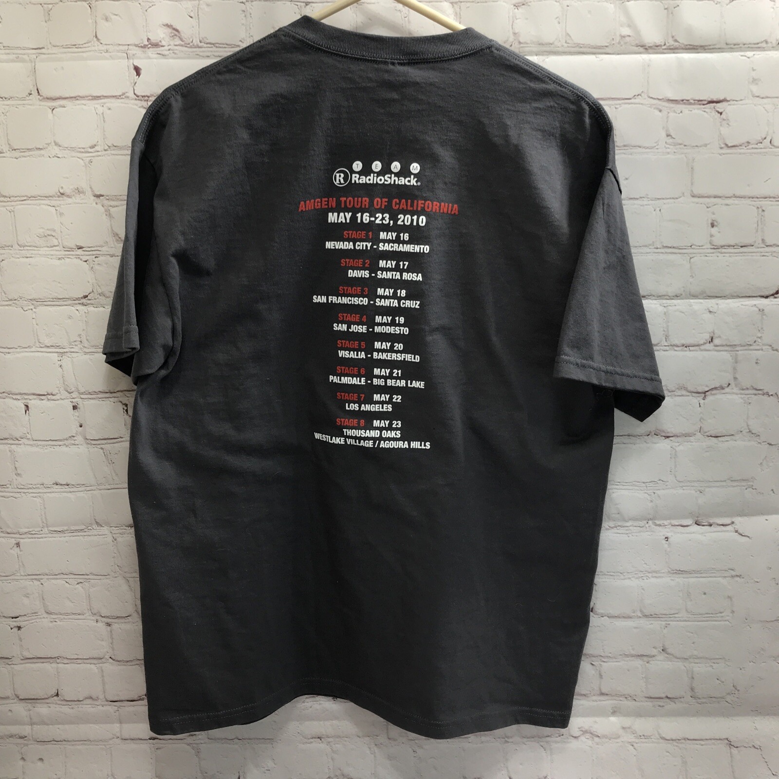 The Shack Rolls With Lance, Levi And Team RadioShack Large T Shirt Men’s Cycling