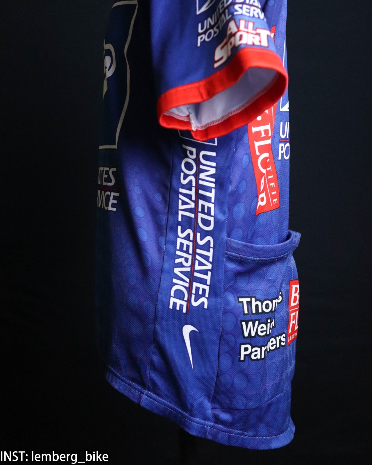 Nike USPS United States Postal Service Trek cycling jersey (M) #414