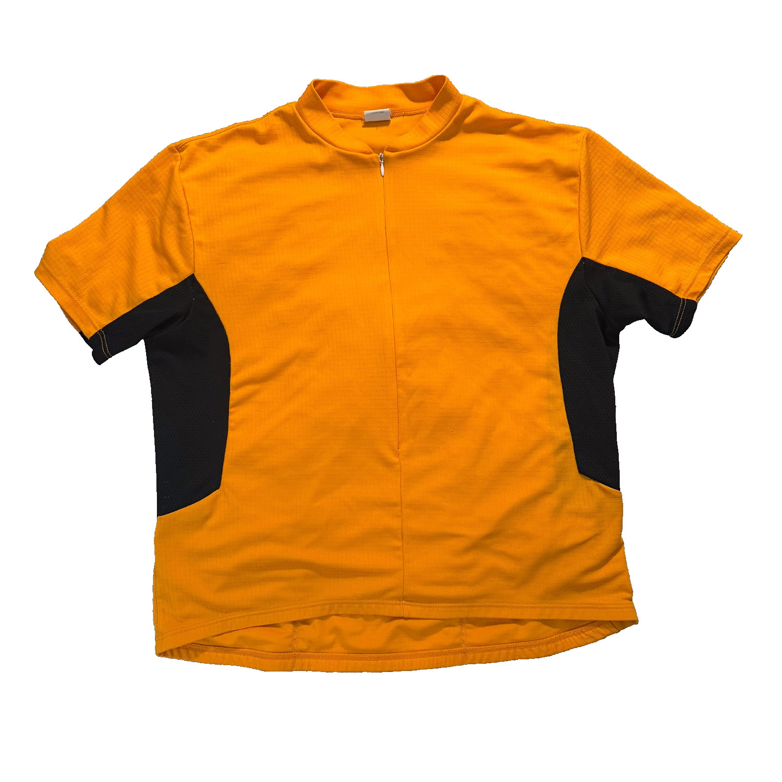 Vintage REI Trionfo Men’s Cycling Jersey, Gold/Black (Orange), USA XL Zipper