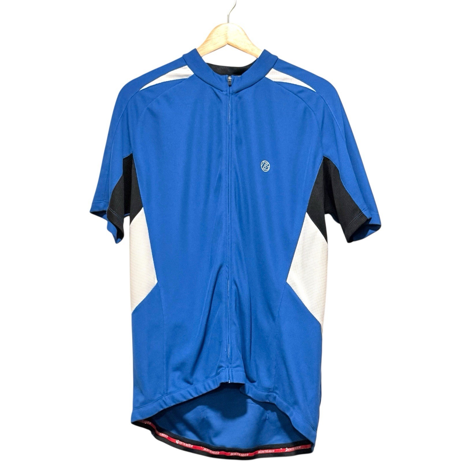 Bontrager Cycling Mens Size 2XL Blue Short Sleeve Full Zip Racing Jersey