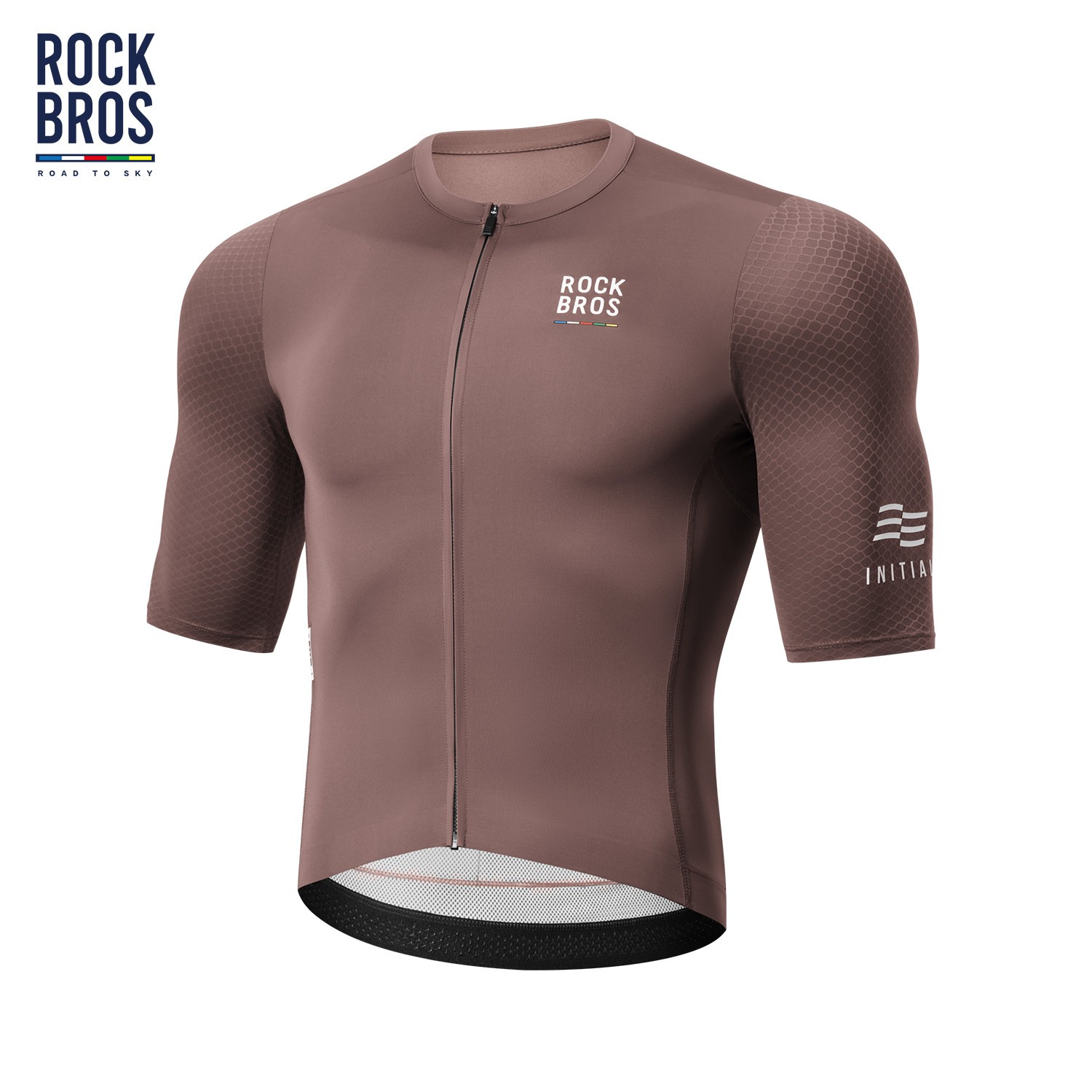 ROCKBROS Skyline Men Short Sleeve Cycling Jersey UV Protect Breathable RdSummer