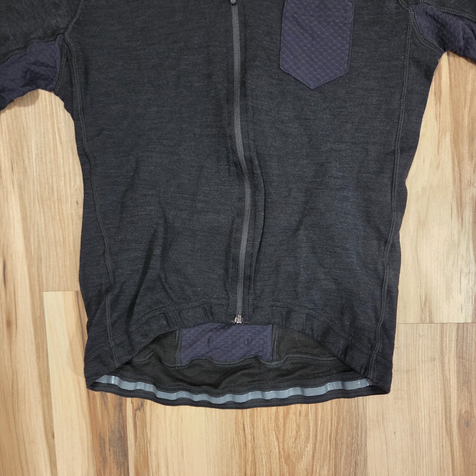 Cafe Du Cycliste Cycling Jersey Men’s Small Black Merino Wool