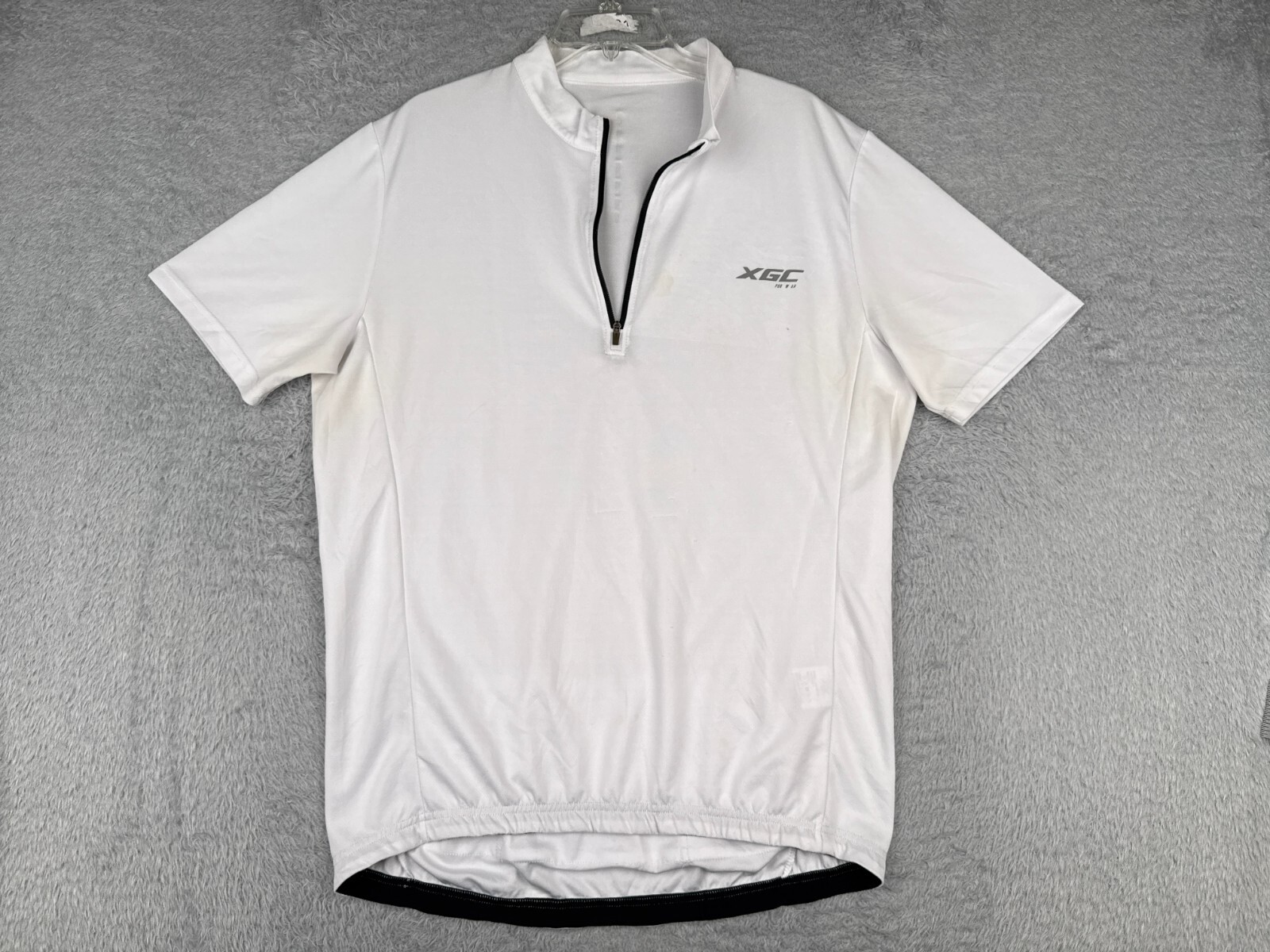 XGC Cycling Jersey Adult Extra Large 1/4 Zip Short Sleeve Pockets READ