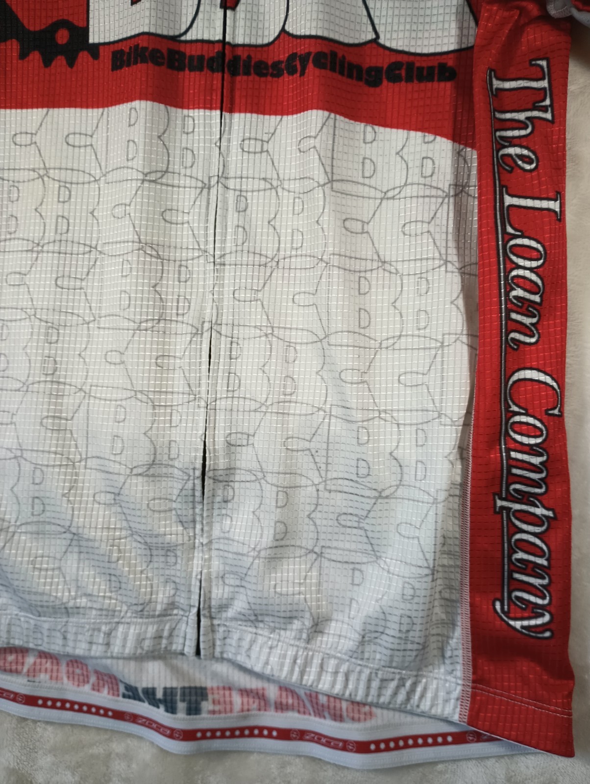 Zoca USA XL Cycling Jersey BBCC Raglan Shirt 3 Rear Pockets Full Zip FAST Ship
