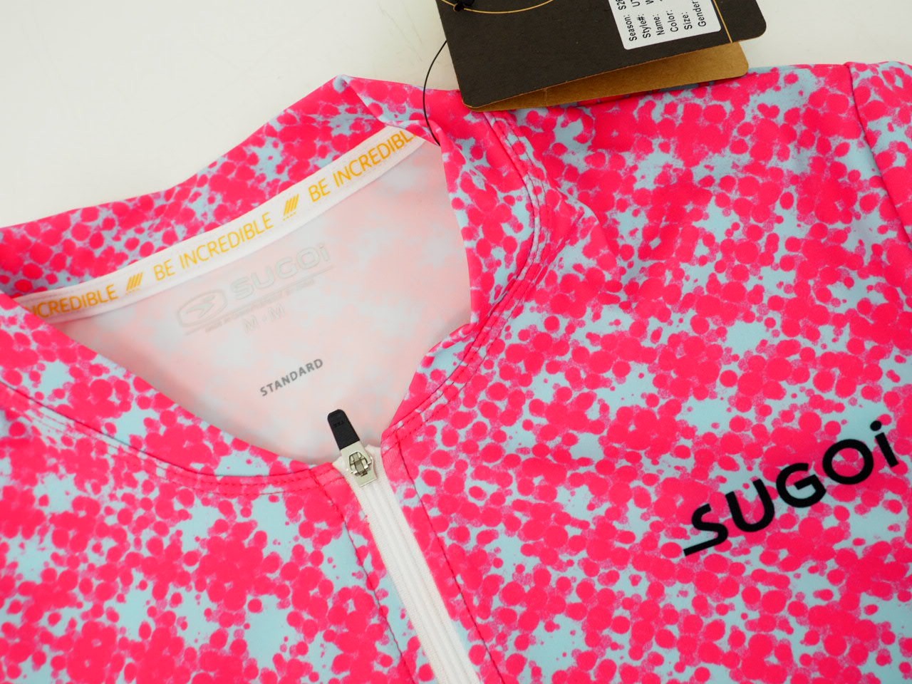 New! Sugoi Women’s Evolution Short Sleeve Cycling Jersey Size Medium Pink Glow