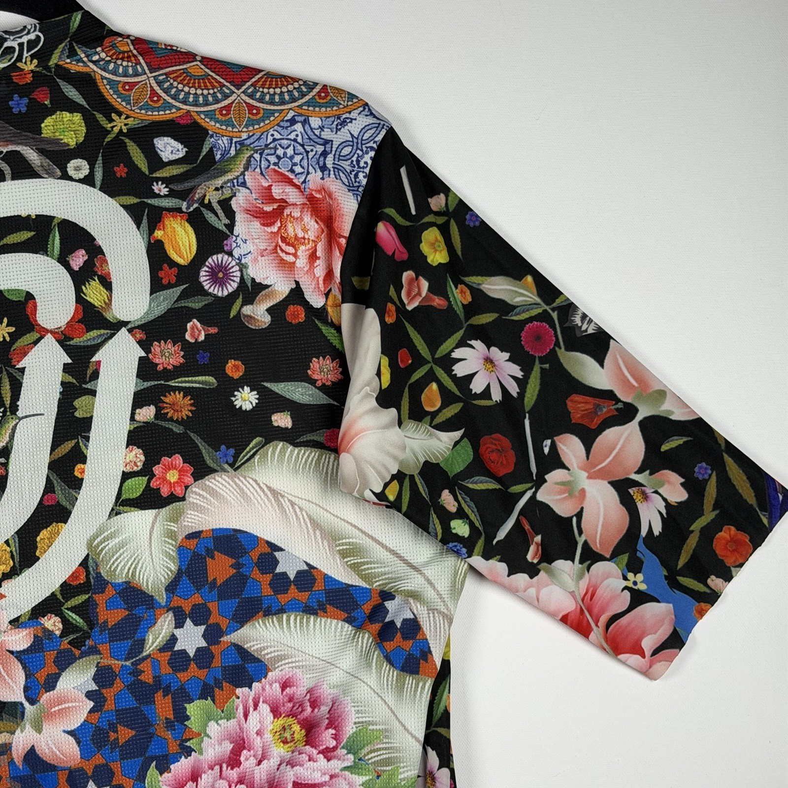 Ostroy Men Omloop Cycling Jersey 2XL Made Italy Trvelogue Floral Pattern Match