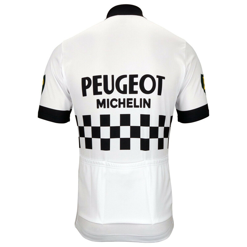 Peugeot BP Michelin Retro Men Cycling Jersey Bicycle Jersey Cycling Shirt Jersey