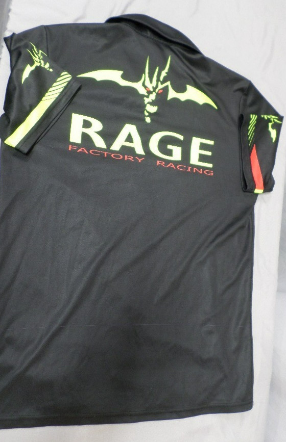 EUC CLEAN DESIGNER RAGE CYCLING PULLOVER BLACK JERSEY SHIRT SIZE MEN’S SMALL