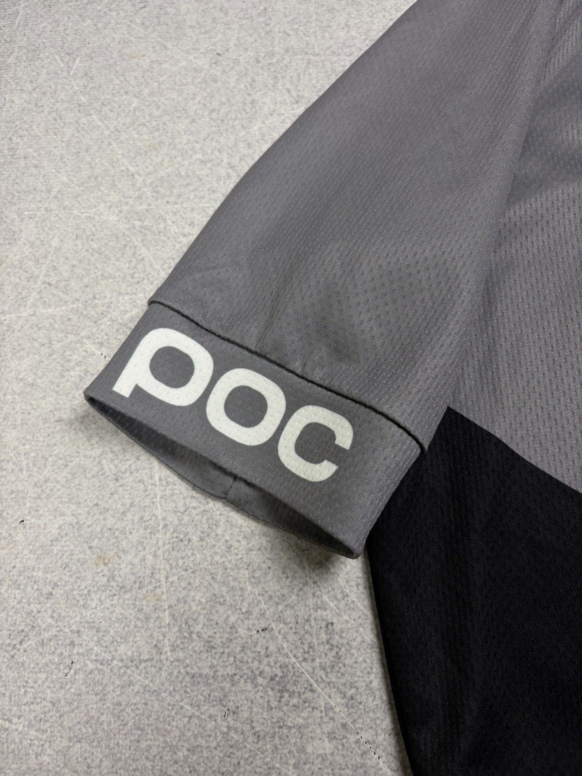 POC Essential XC Full Zip Tee Cycling Jersey Large Men’s Steel Gray
