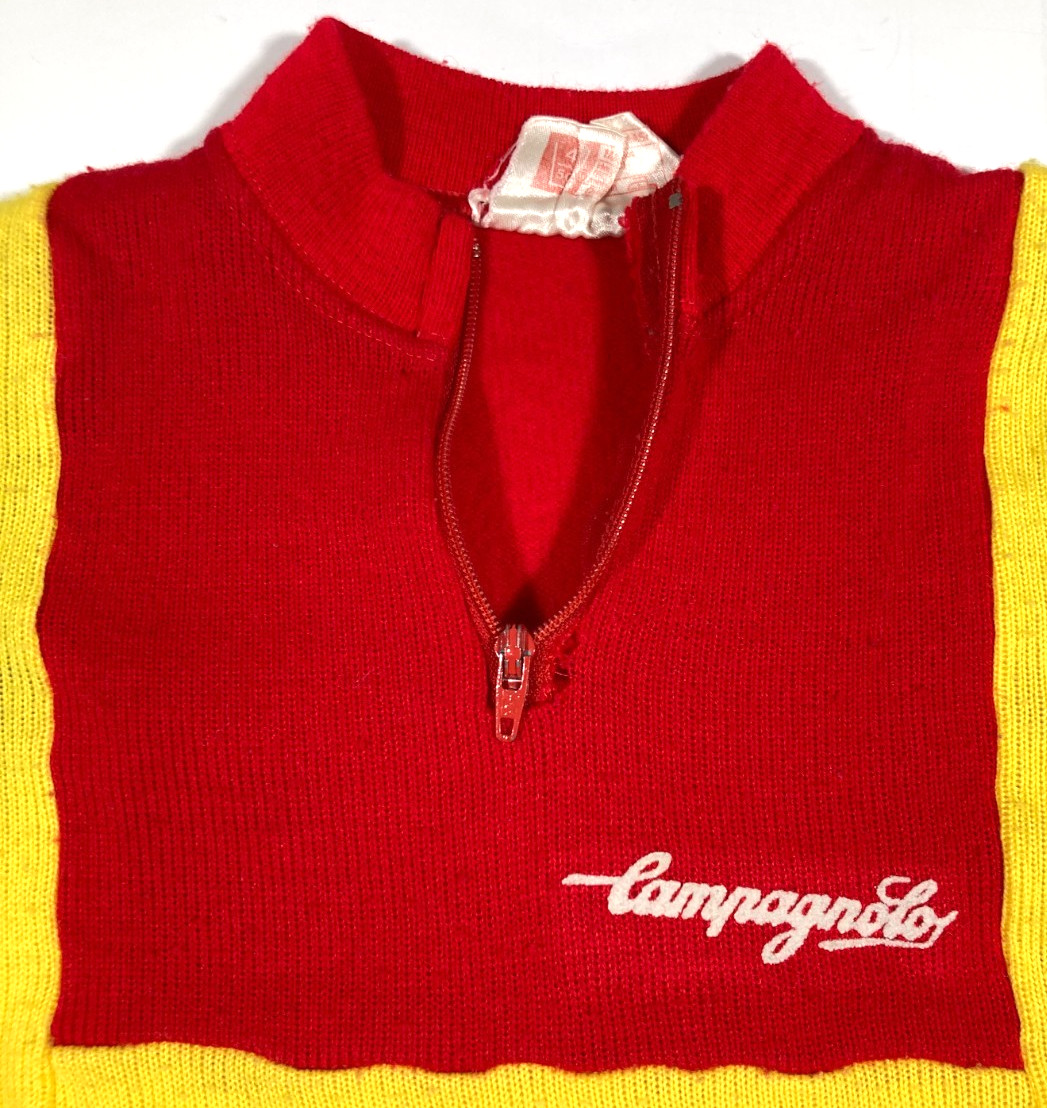 TI Raleigh Creda Campognolo Vintage Acrylic Cycling Jersey XXS? YOUTH SIZE?