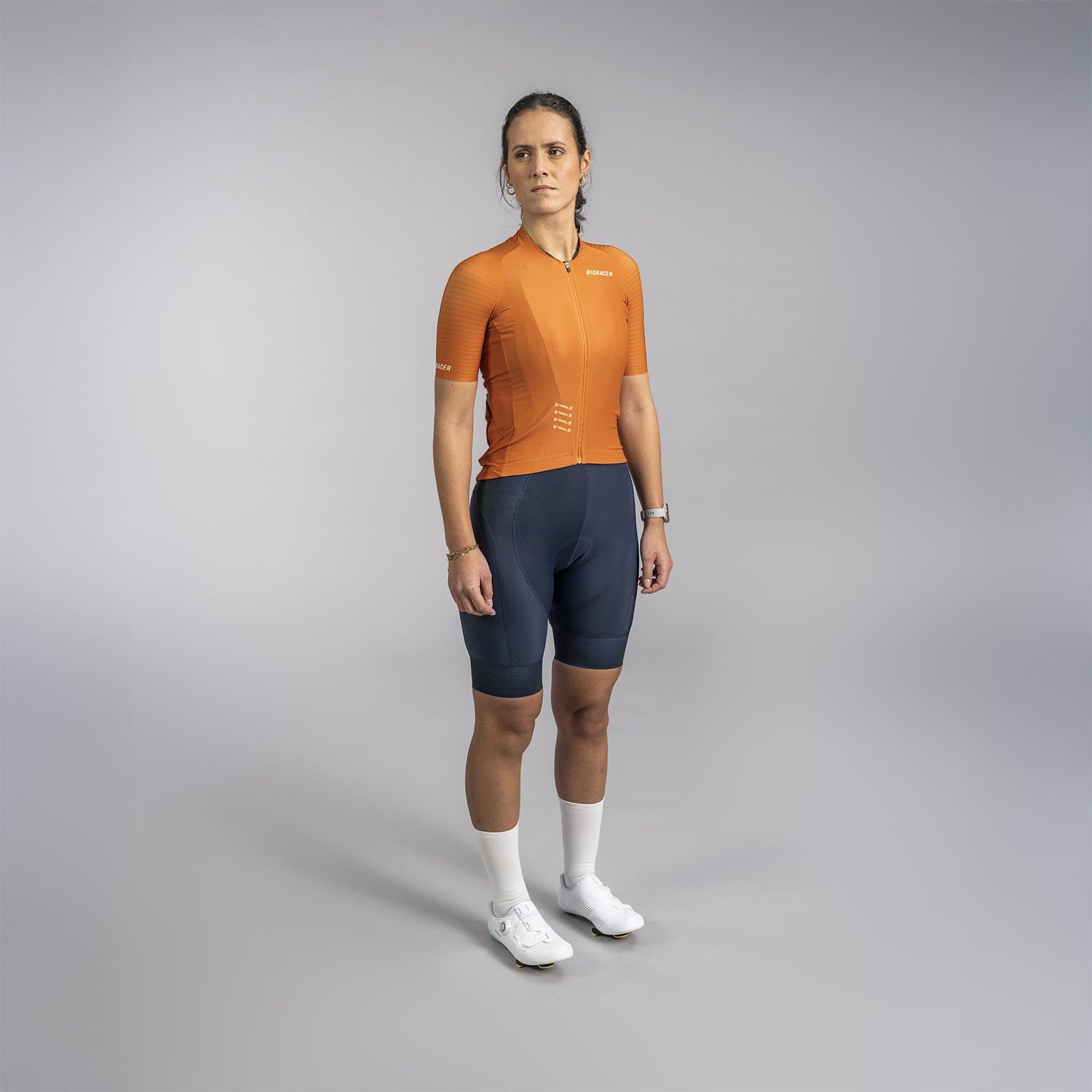 BIORACER Icon Dames Wieler Shirt Rusty Ochre Maat L Single Unit