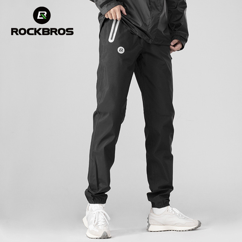 RockBros Cycling Jacket Sets Bike Raincoat Rain Pant Waterproof Jersey Pant Suit