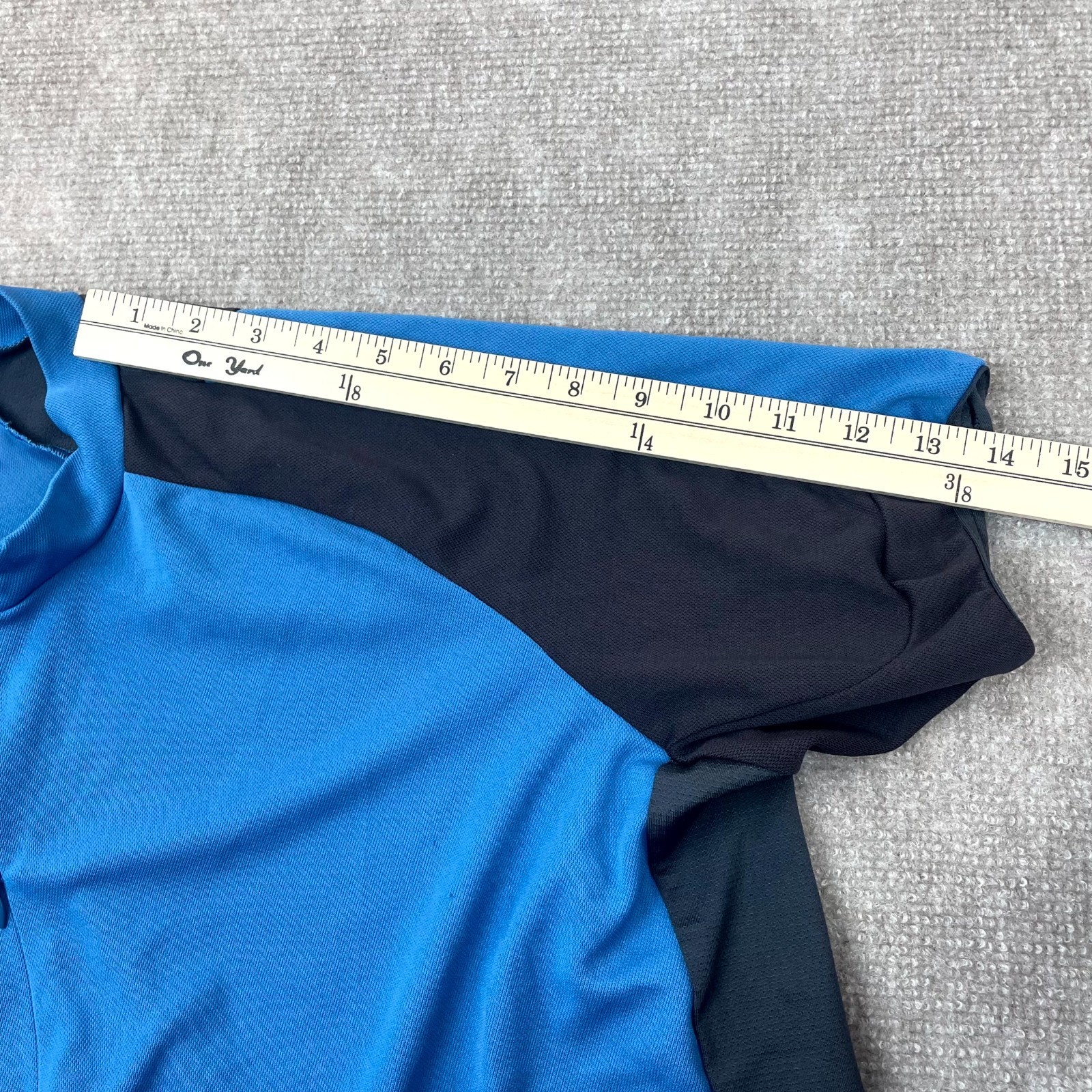 REI Cycling Jersey Mens XL Blue Logo Racing Athleisure Moisture Wicking Full Zip
