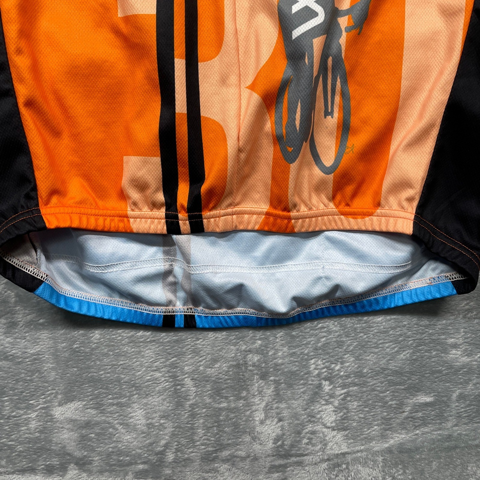 Primal Bike MS Willamette Valley 2014 Cycling Jersey Men’s Large Orange Black