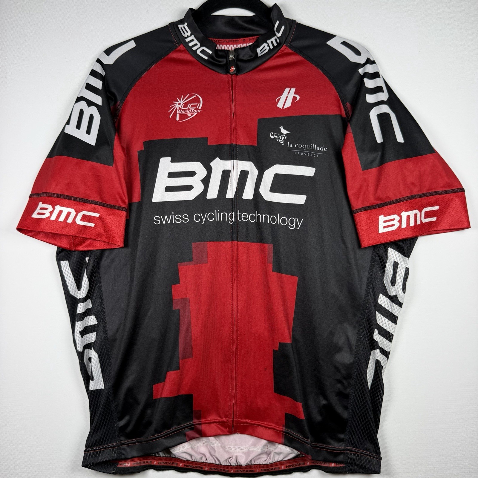 Hincapie BMC Racing Team UCI World Tour Men Cycling Jersey 2XL Full Zip