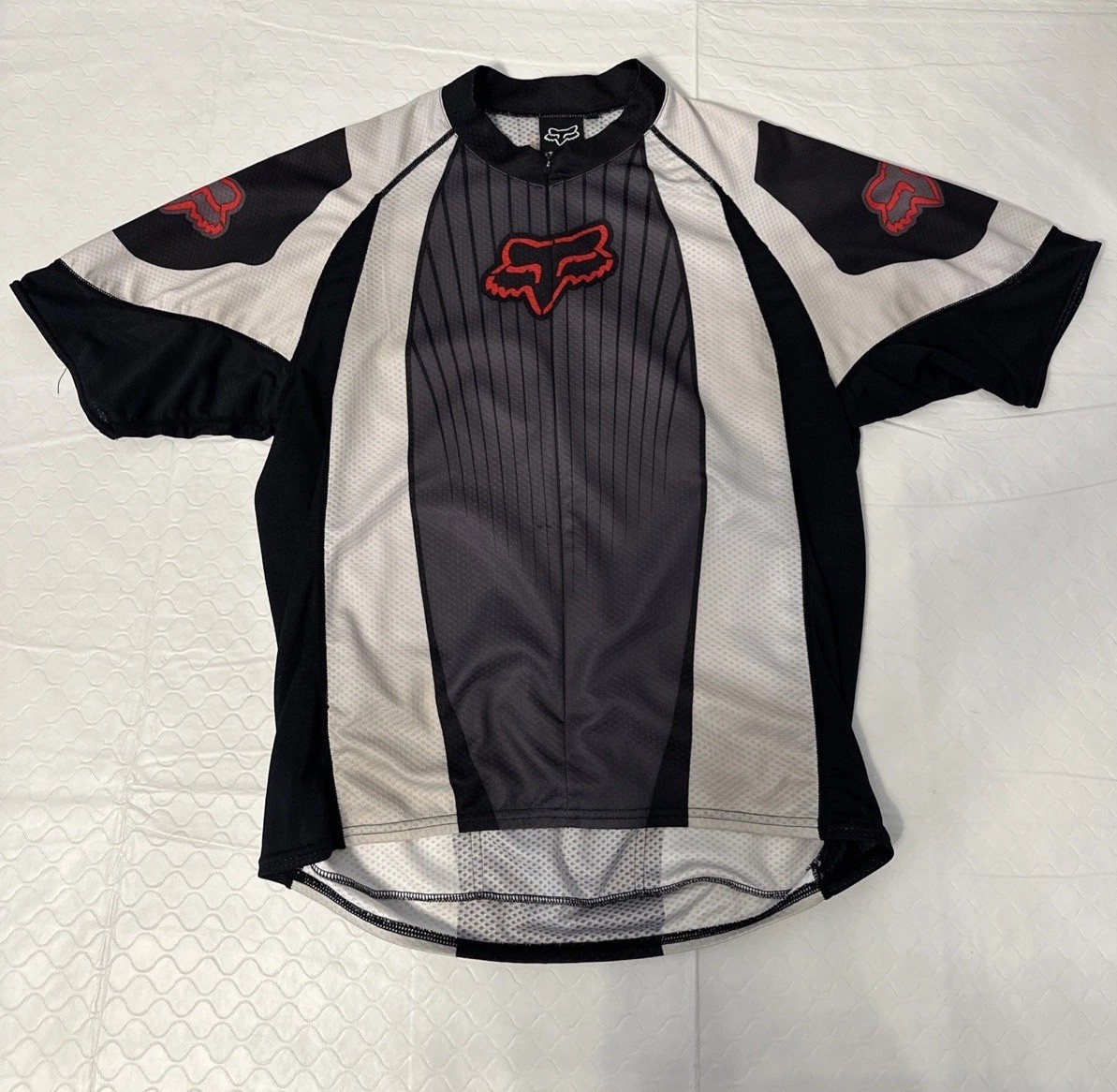 Fox Racing Riding Short Sleeve Mesh Feel Jersey Biking BMX Cycling 3/4 Zip XL