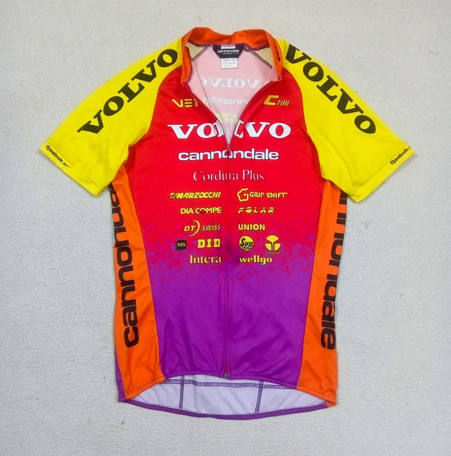 RARE VTG 1994 Team VOLVO Cannondale Vetta MTB Cycling Jersey USA Made — Size M