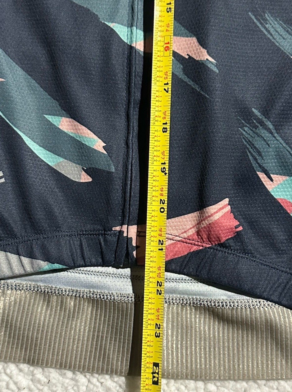 Cycling Jersey LIV Racing Women Small Full Zip Short Sleeve Pockets, Geometric