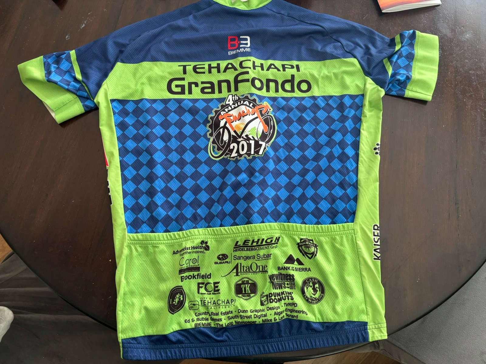 Royal Racing Vintage Cycling Jersey Green Black Blue Full Zip Gran Fondo 2017
