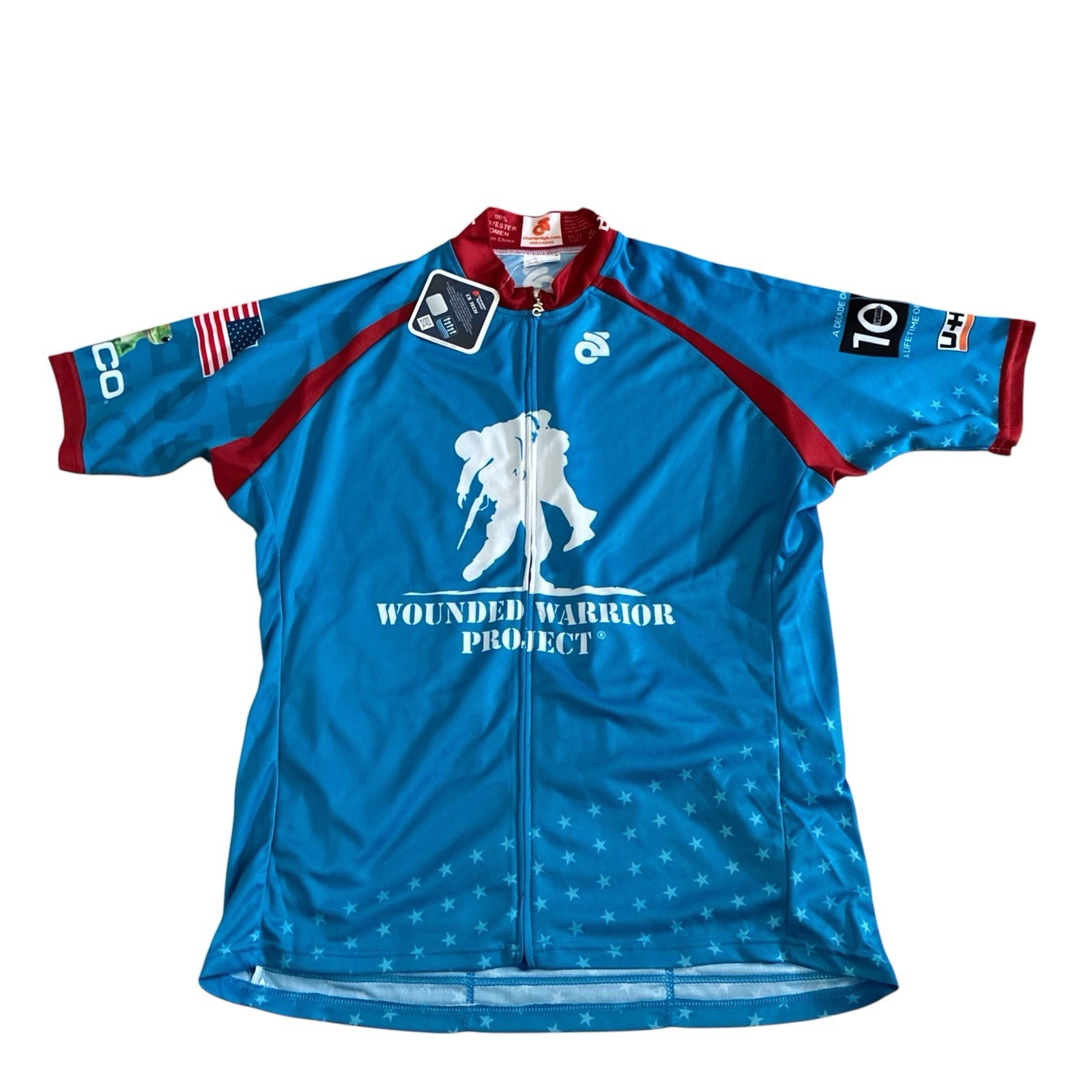 Champion System Women’s Size 3XL Wounded Warrior Project Zip Cycling Jersey New