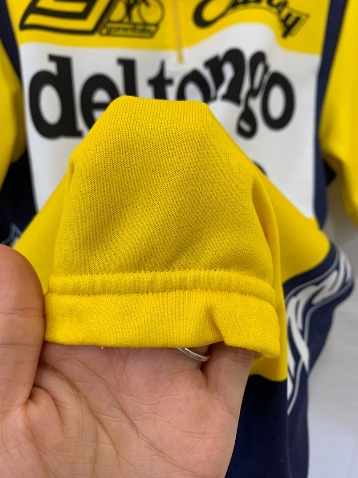 Vintage 80s Santini Del Tongo Colnago Cycling Jersey Mens Sz 5 Medium Saronni#2