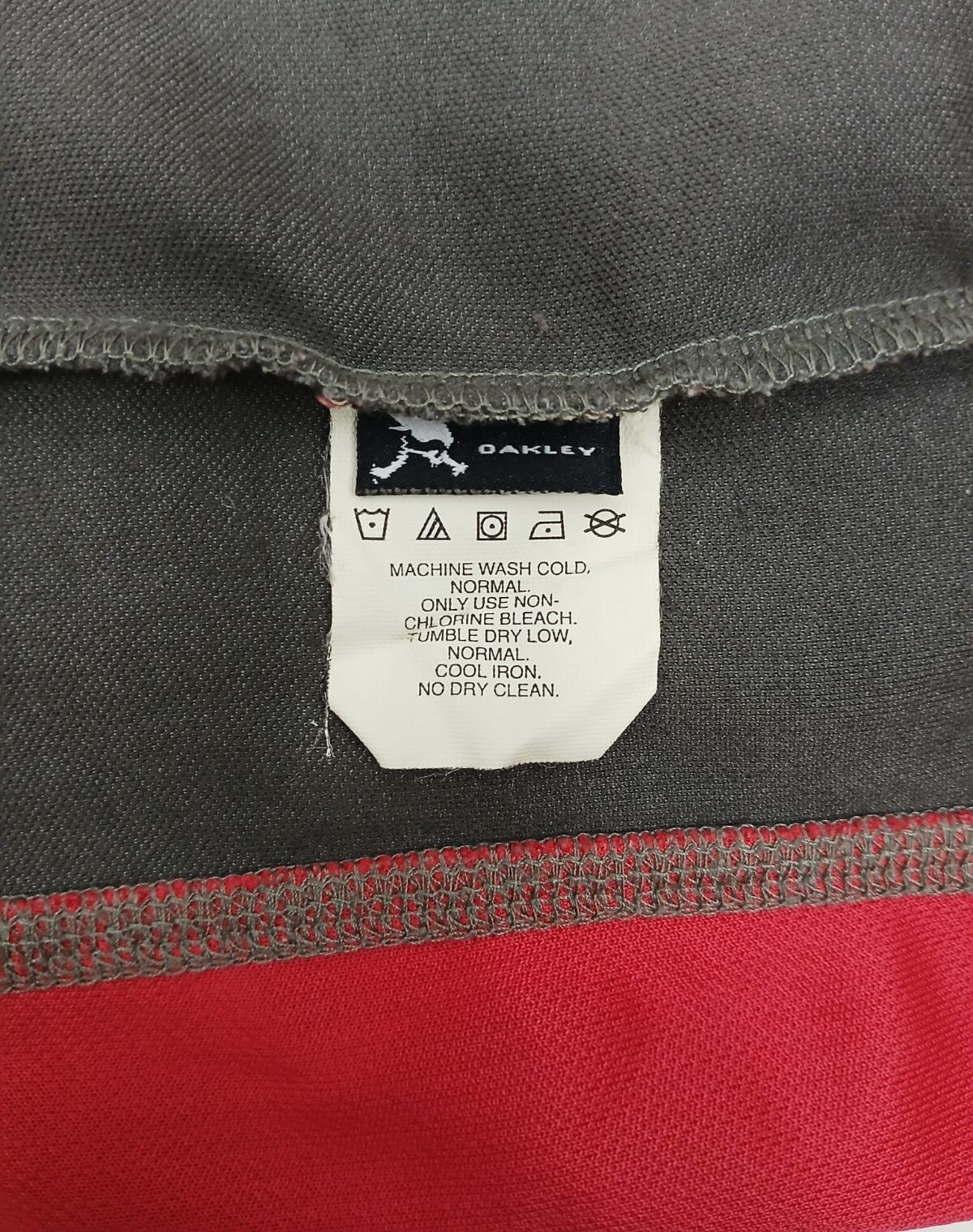 Vintage Oakley Cycling Jersey Red Gray Tactical Field Gear Men’s Sz XL