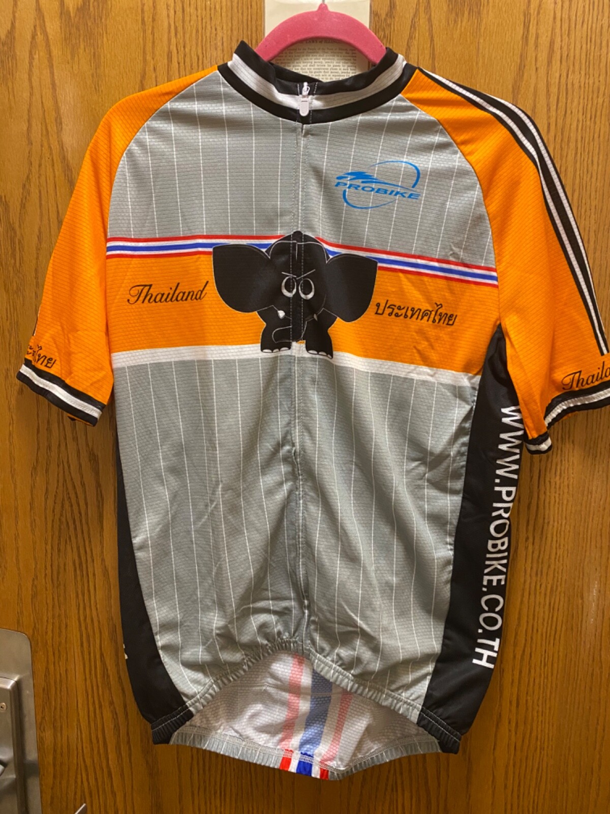 WWW.PROBIKE.CO.TH THAILAND Cycling Jersey Men’s XL Full Zip Short Sleeve bicycle