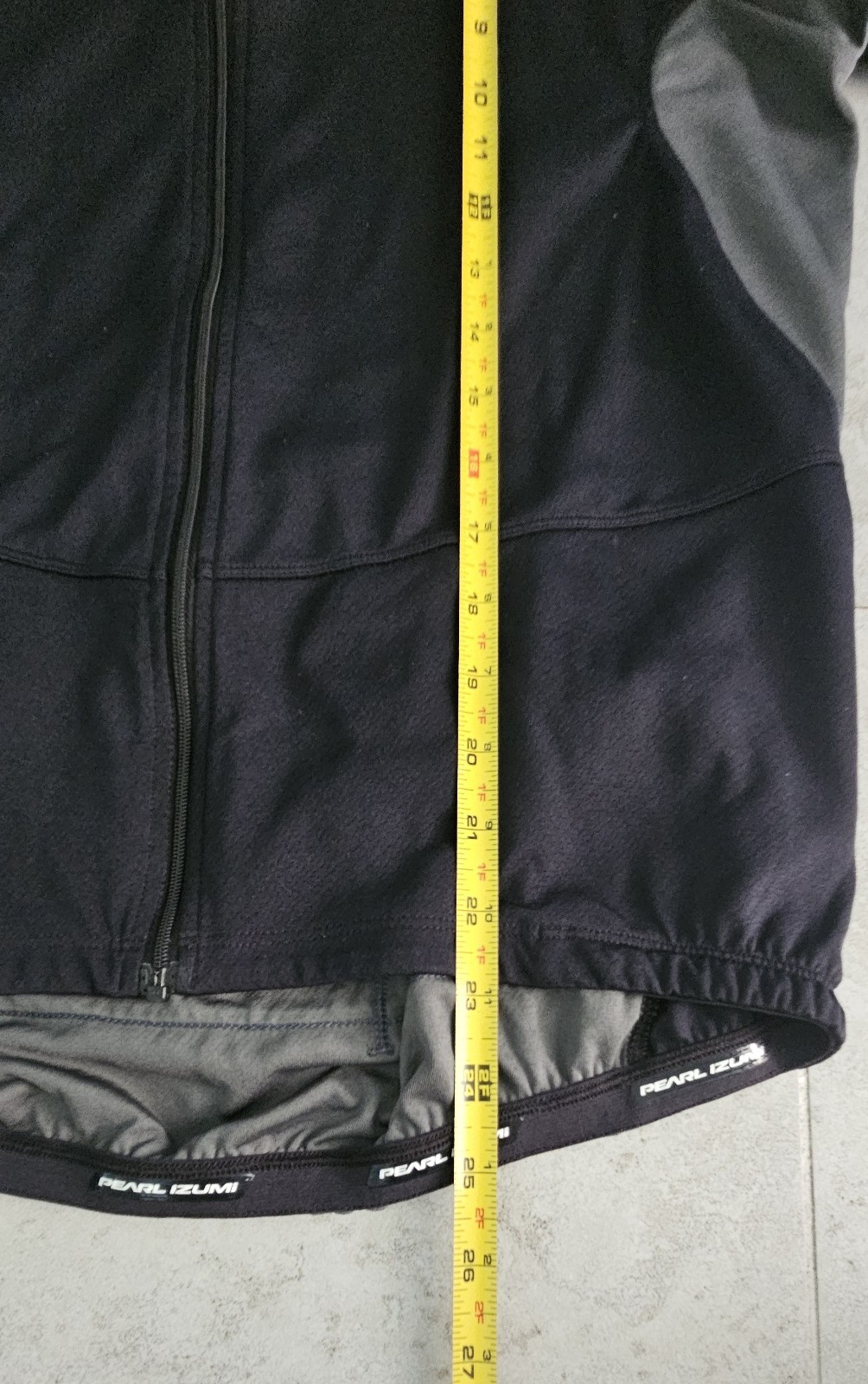 Pearl Izumi SELECT Mens Cycling Jersey Medium Black Gray Full Zip Bike Shirt