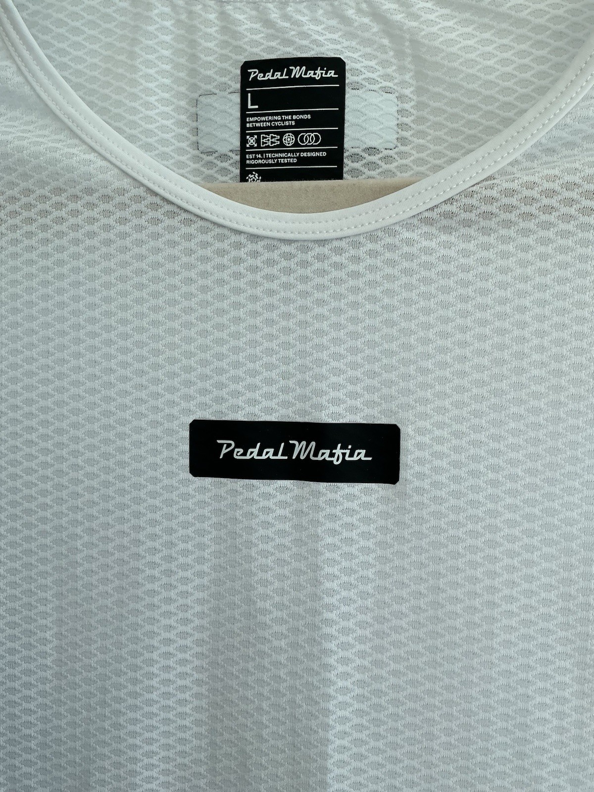 Pedal Mafia Women’s Base Layer White XL Sleeveless Mesh Cycling Top Road Bike