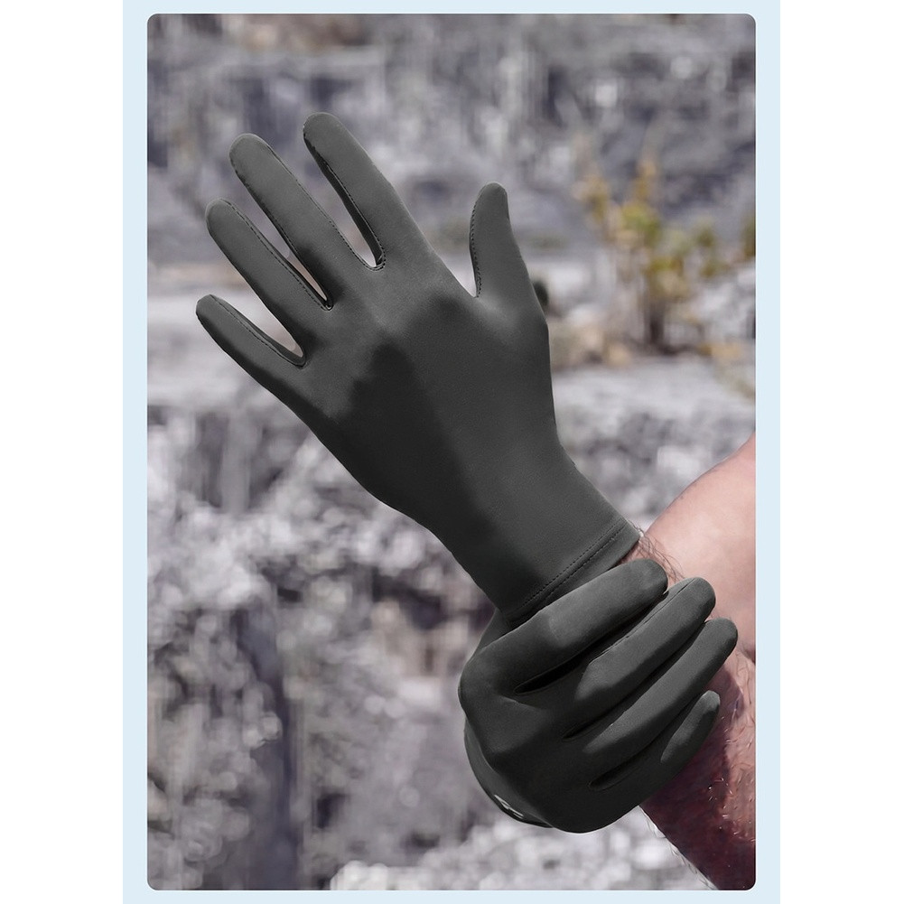 Lightweight Stretch Cycling Gloves UPF50+ Breathable Ice Silk Touchscreen Ready