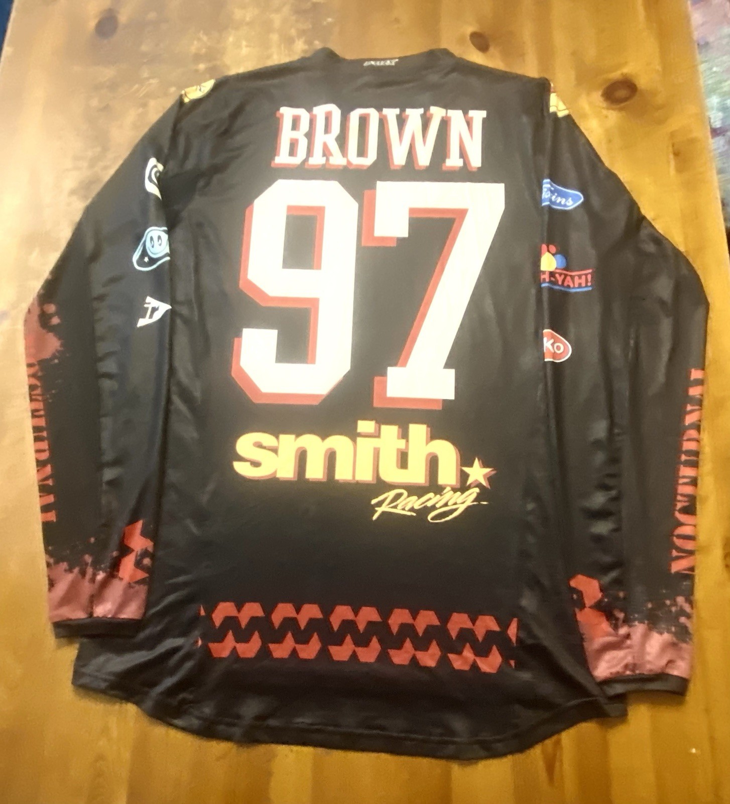 Smith Racing Brown 97 MTB BMX Jersey Bloody Tuxedo Nocturnal Long Sleeve