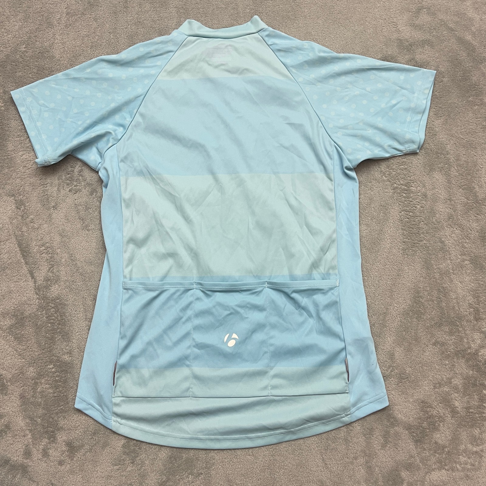 Bontrager Cycling Jersey 1/4 Zip Solstice Womens Small Blue Pockets