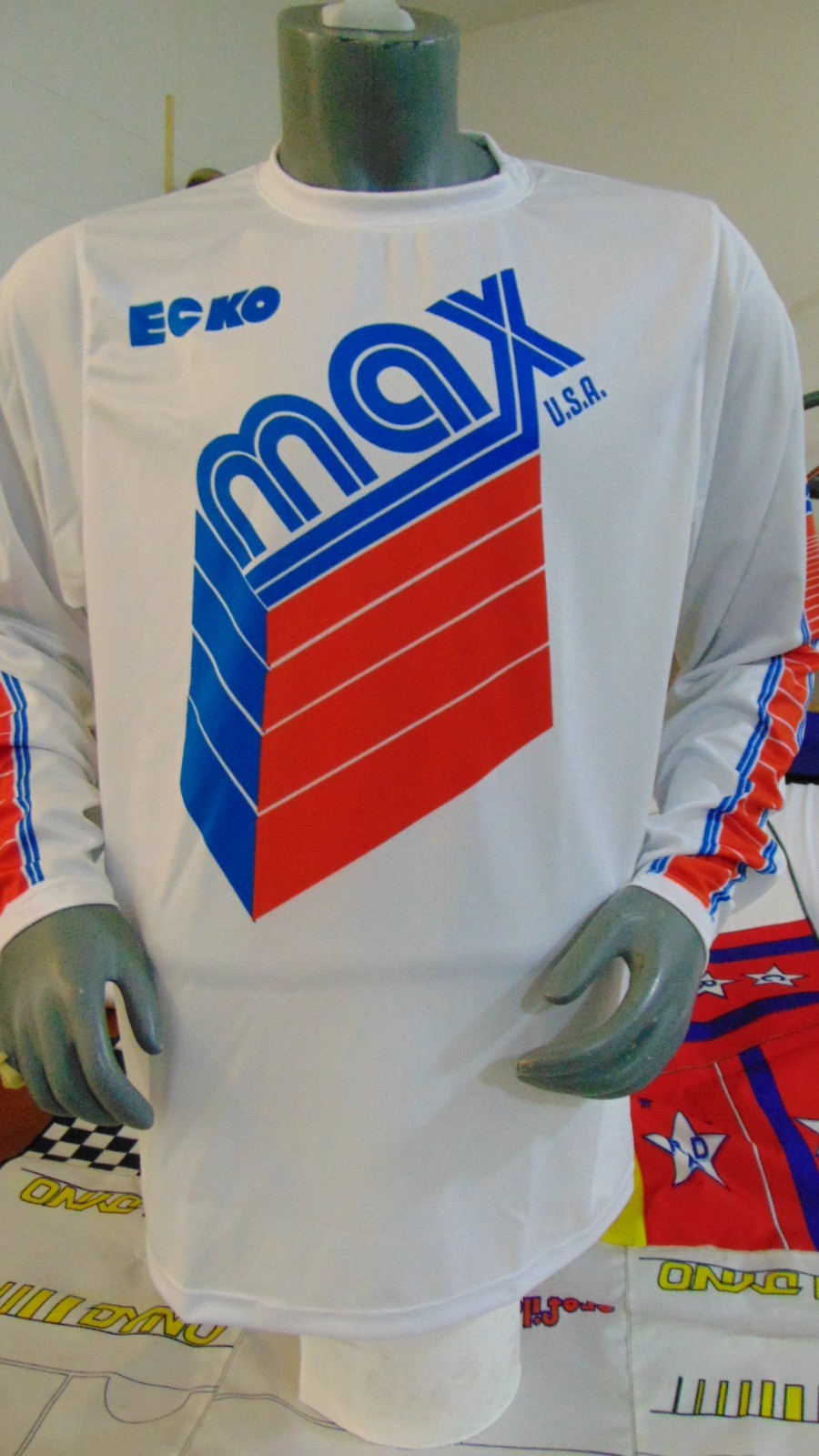 MAX OLD SCHOOL BIKE JERSEY CLASSIC BMX JERSEY BIKE SHIRT VINTAGE XL RACE RED BL